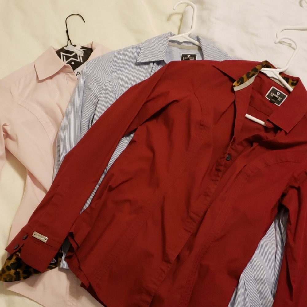 Sold-Bundle of 6 Express Essential Shirt - size XS